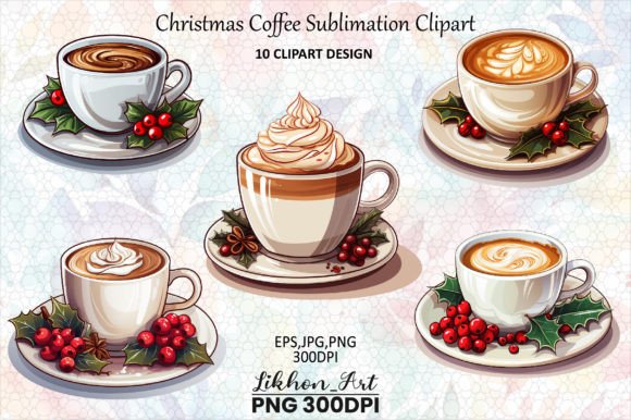 Christmas Coffee Sublimation Clipart: A Seller’s Guide to Illustrations