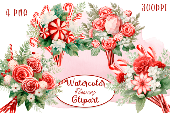 Christmas Graphics, Floral Cliparts & Illustrations