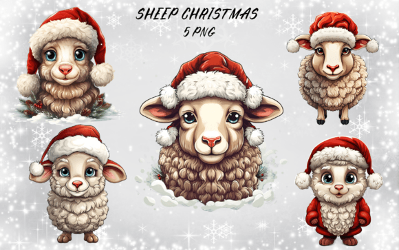 Christmas Sheep Sublimation Bundle: Illustrations Review