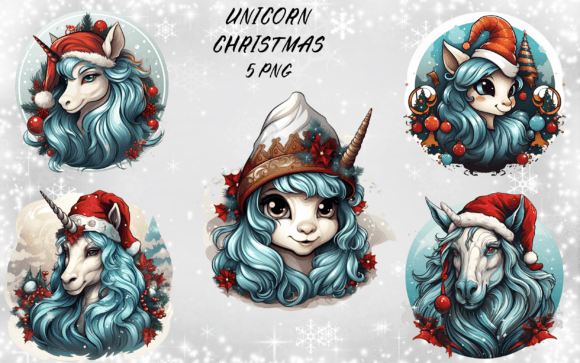 Christmas Unicorn Bundle: Illustrations Review