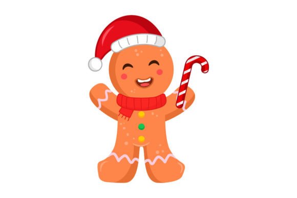 Cute Gingerbread Man Illustrations for Holiday Branding