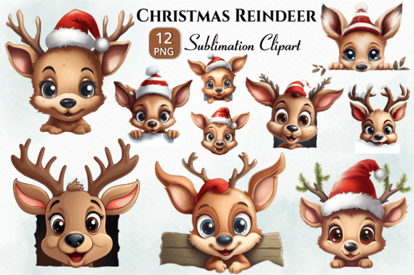 Funny Christmas Peeking Reindeer Clipart: A Brand Designer’s Review