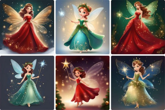 Graceful Christmas Fairy Illustrations Review