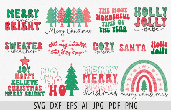 Retro Christmas SVG Review for Embroidery