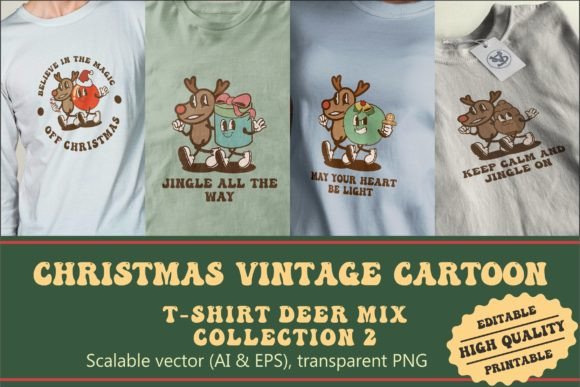 Review: Christmas Deer Mix Vintage Cartoon for Embroidery