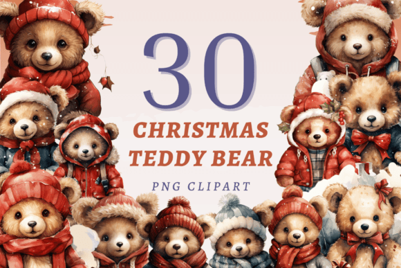 Review: Christmas Teddy Bear PNG Bundle Illustrations