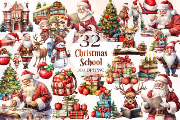 Reviewing School Christmas Cliparts for Embroidery